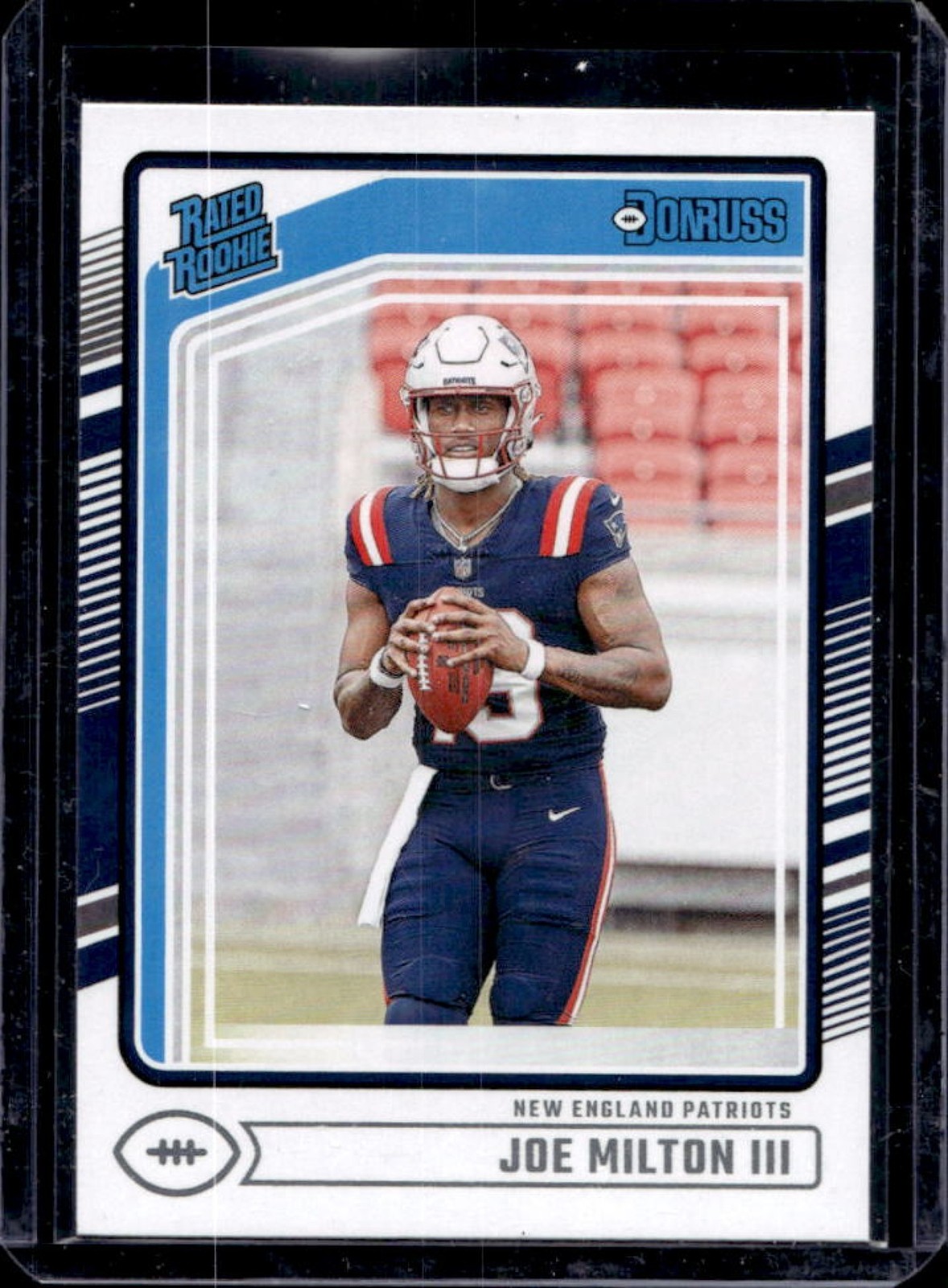 2024 Donruss Joe Milton III Rated Rookie #319 Patriots