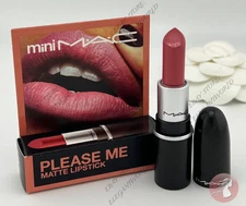 MAC Mini Lipstick PLEASE ME #611 Matte Lip Stick New In Box 100% Authentic RARE!