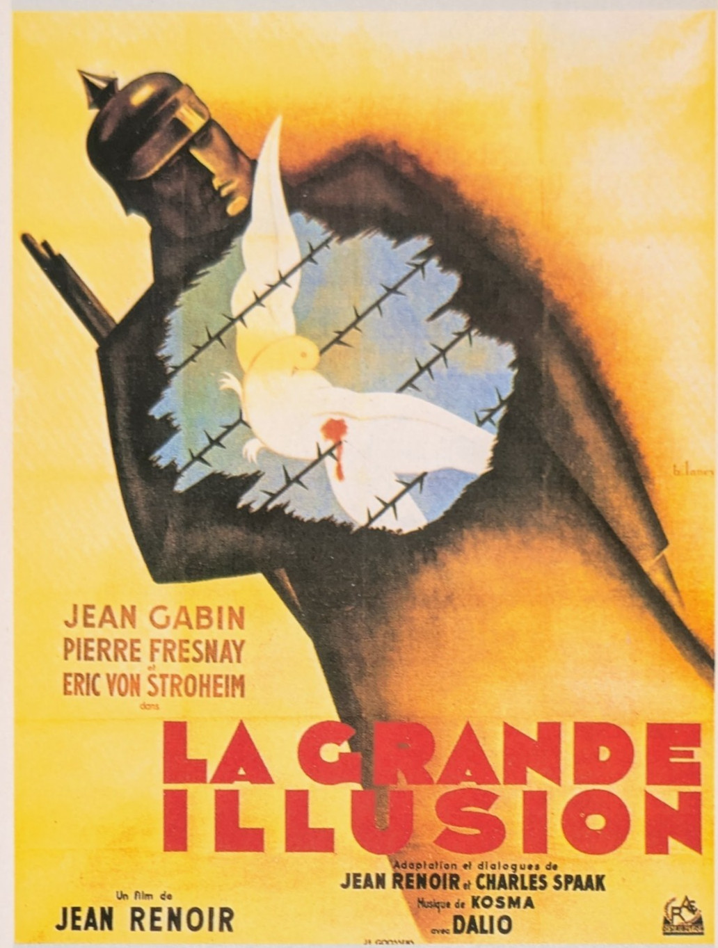 La grande illusione - illusion - 1937 - Jean Renoir - Locandina Cartolina Ciak