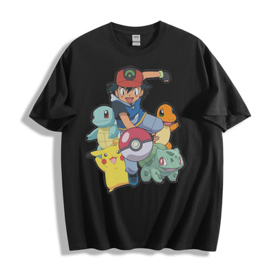 Ash & Pokémon Squad T-Shirt - Epic Trainer Team Unisex Tee