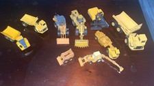 ERTL Construction Toy Lot of 9 Die Cast Metal 1/64