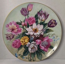 Large Vintage Noritake Floral Plate Large 14" Nagoya Japan 1962