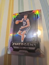 Tristan Da Silva 2024-25 Prizm Emergent Silver Prizm Rookie Card No. 23 Magic. rookie card picture