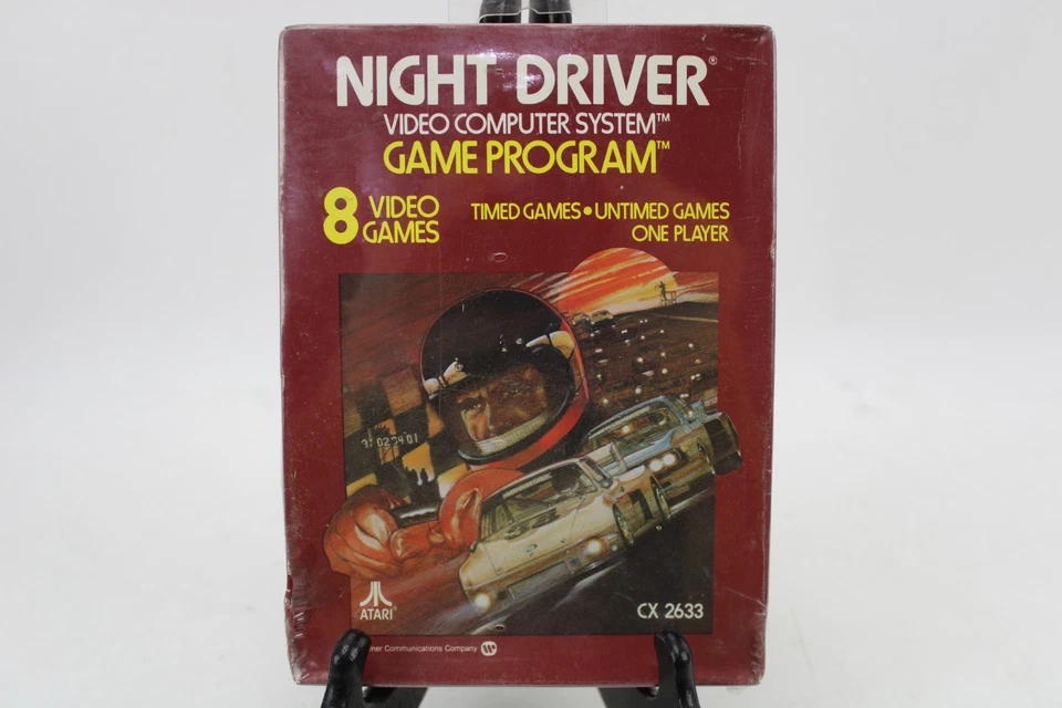 Night Driver Atari 2600 Game Program CX2633 8 Video Games Factory Sealed - Image 2 of 4