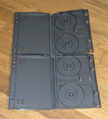 Lot of 2 Official Genuine Nintendo Gamecube Double Disc Replacement Cases