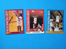Three 1992 Kellogg's College Basketball Greats cards featuring Clyde Drexler