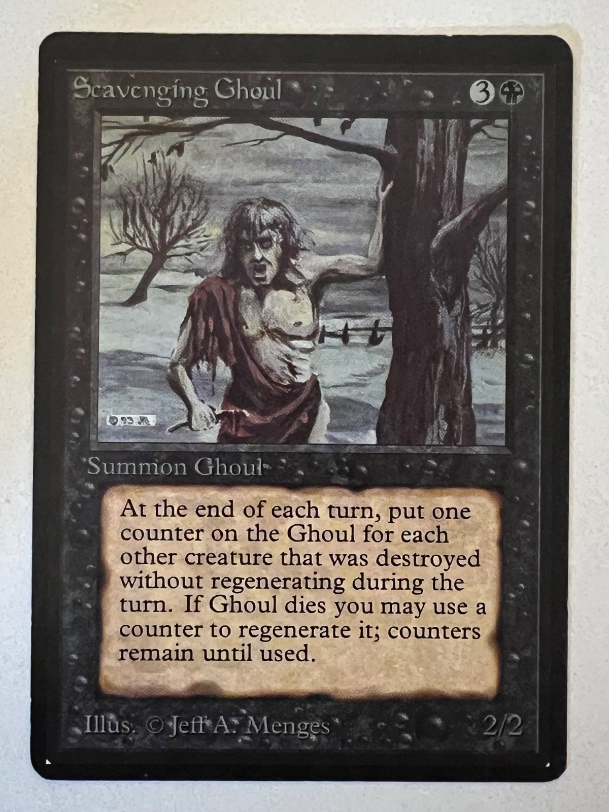 Magic the Gathering MTG Beta Scavenging Ghoul NM-  (Beta Bob)