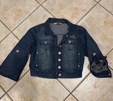 Stylish Denim Hwy Jeans Women's Cropped Jean Jacket Size S EUC