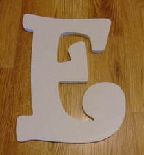 Wooden Letter "E" Wall Decor 8.50"H
