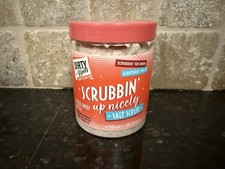 DIRTY WORKS SCRUBBIN' UP NICELY SALT BODY SCRUB 20.3 OZ TUB Open