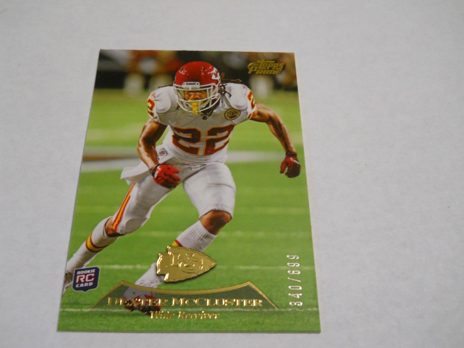Dexter McCluster Topps Prime Rookie Autographs #DMC Gold
