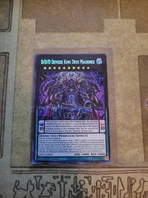 YUGIOH D/D/D DEVISER KING DEUS MACHINEX MP23-EN023 PRISMATIC SECRET 1ST ED NM