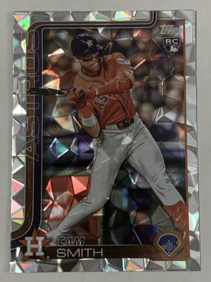 2025 Topps Update Diamante Foil Rookie Cam Smith Houston Astros US 298