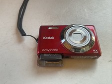 Kodak EasyShare M863 Red 8.2MP Digital Camera SD Card May Need Battery Not Test
