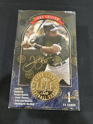 1993 Leaf Series 1 Baseball Factory Sealed Wax Box 36 Packs Gold Leaf Rookies