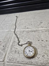 VTG  Westclox "The Conductor" Train Railroad Wind-Up Pocket Watch