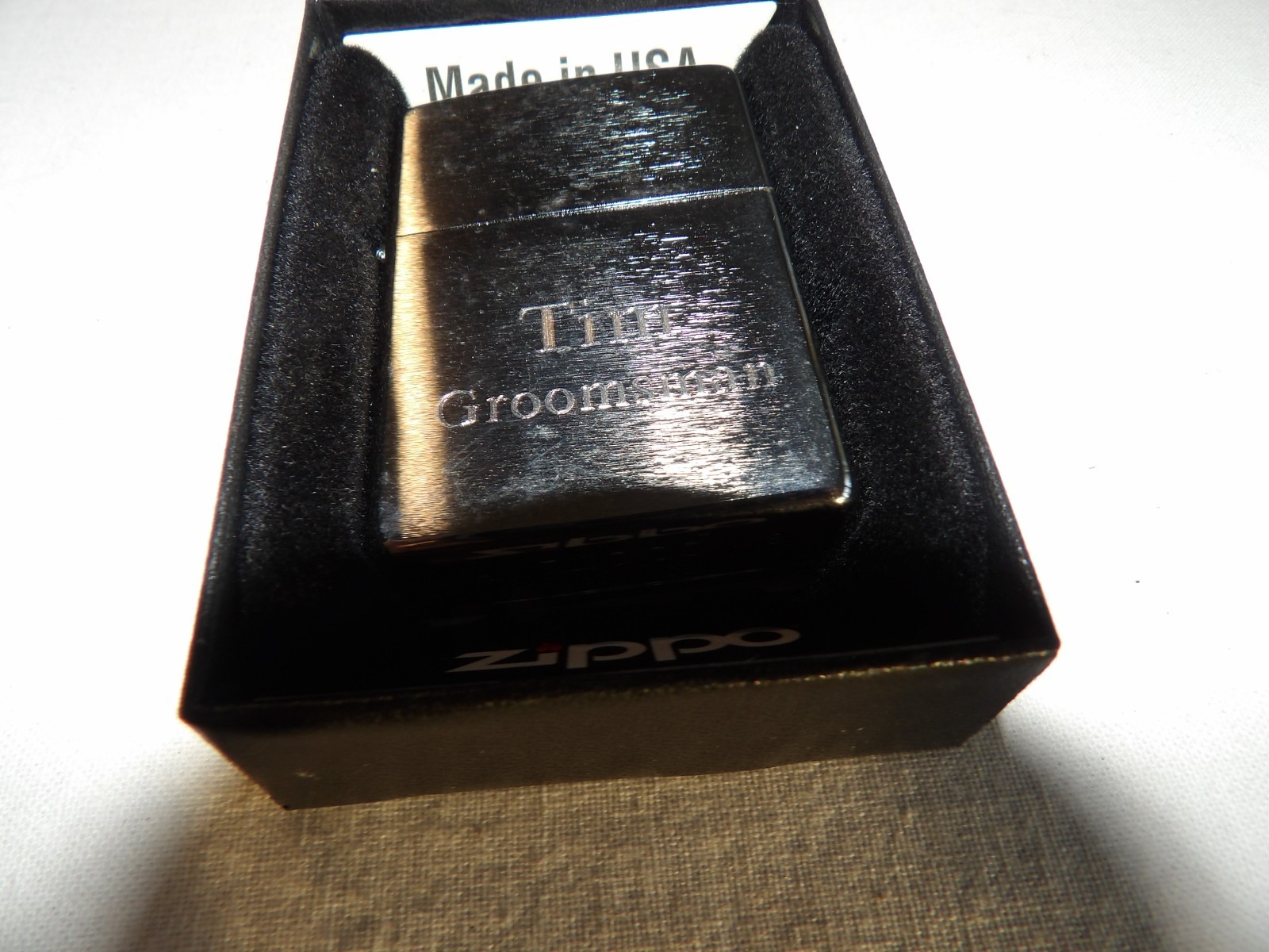 Engraved With The Name Tim Groomsman 11/16/2018 Used