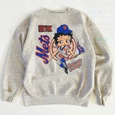 Vintage Betty Boop x NY Mets Baseball Sweatshirt Gift for Fan