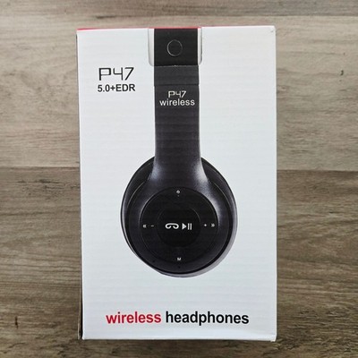 P47 Wireless Headphones 5.0+EDR TF Card FM Radio Stereo MP3 Player NEW