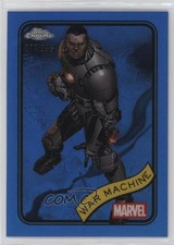 2025 Topps Chrome Marvel Comics Blue Refractor 77/299 War Machine #194 04ag