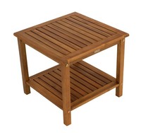 Beistelltisch Kaffeetisch Gartentisch Holztisch Tisch St. Vincent 50X50Cm Holz