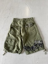 Vintage Kids Medium Jnco Green Cargo Shorts 90s Skater Grunge