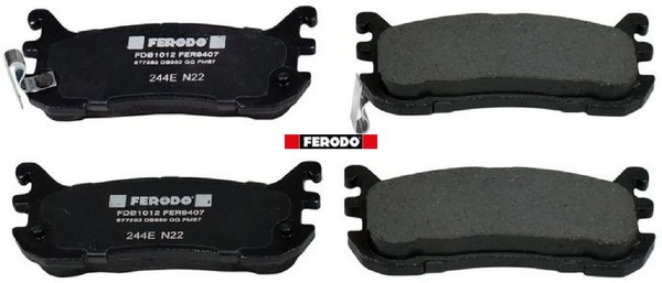 Ferodo FDB1012 Bremsbelagsatz FüR Scheibenbremse Bremsbelagsatz FüR Mazda-image