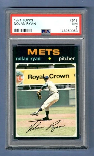 1971 Topps Baseball set #513- NOLAN RYAN- METS - PSA 7- NEAR MINT  -*JEEJ*!