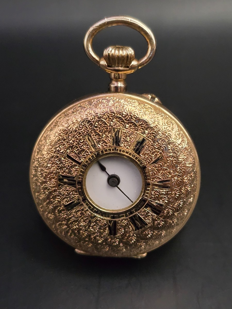 585 Gold Deckel Gold Taschenuhr Goldstempel Hersteller