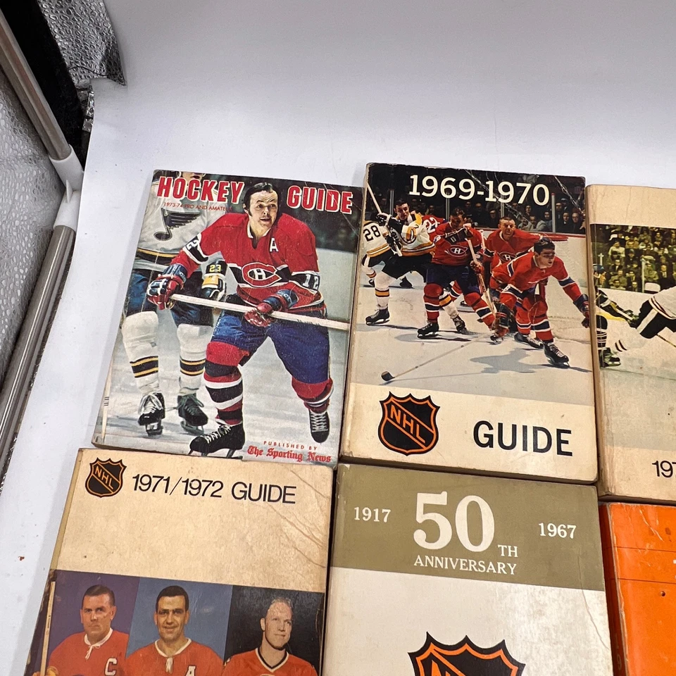Lote De Colección 1948, 1951, 1960s, 1970s NHL Media Player Guías Prensa Radio Deportes Foto 2 de 4