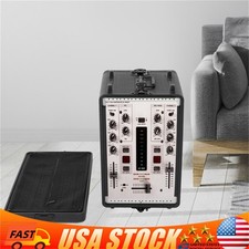 Large Capacity Rack Case 6U Dust-Proof W/ Microphone Storage Compartment Black