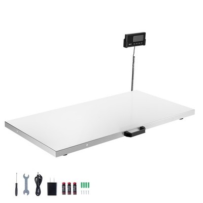 Uimoso 660lbs Digital Shipping Scale Stainless Steel LCD Digital Livestock Scale