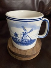 Antique Delfts Holland Hand painted Cup With Windmill.