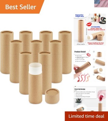 Fashionable 10 Pack 25g Lip Balm Tubes for DIY - Eco-Conscious Crafting Solution