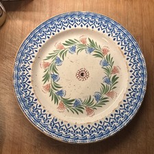 Grande Piatto In Ceramica Mondovì Fine 800 Vedova Besio Figli Diam Centimetri 31