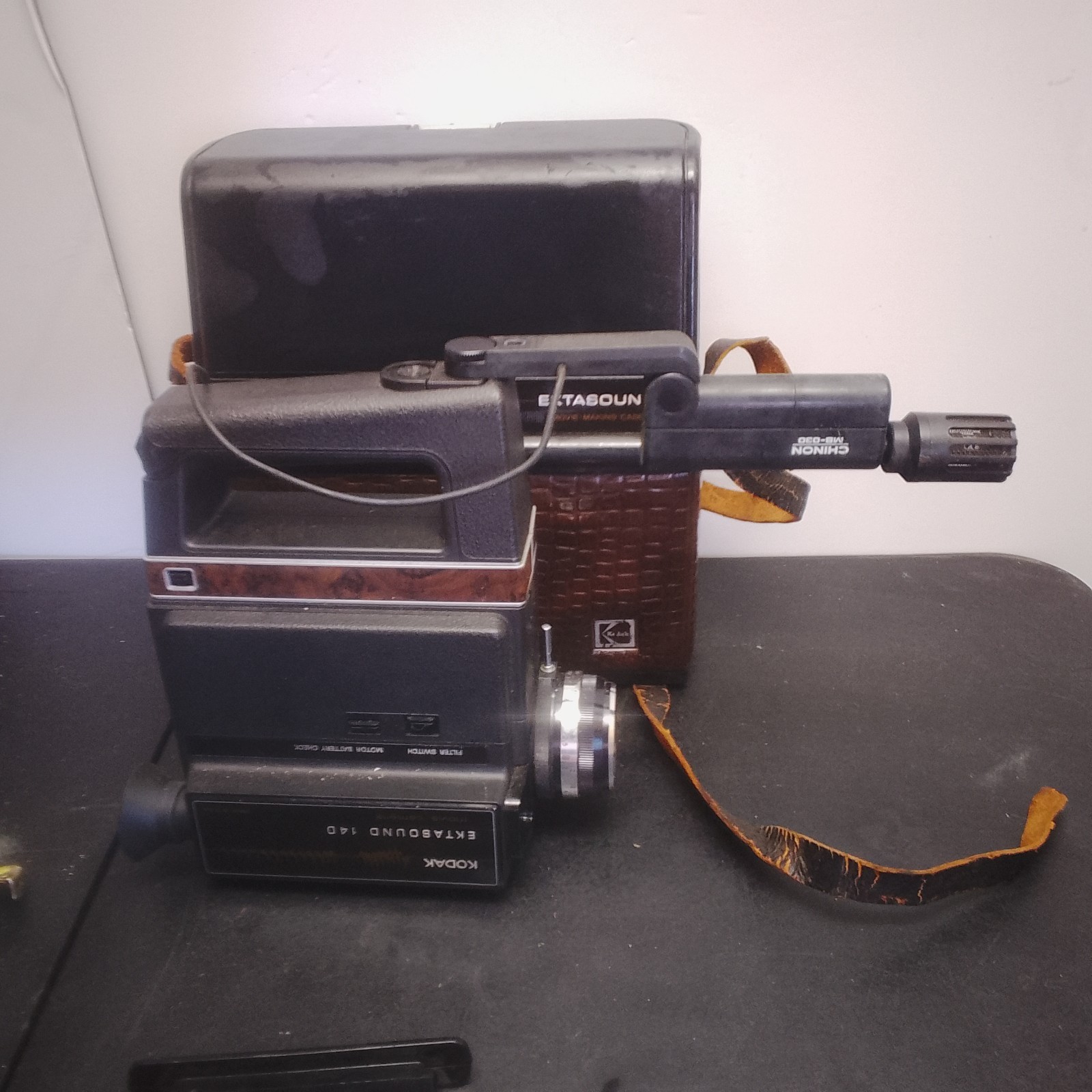 Vintage Ektasound 140 Movie Kodak Camera Microphone and Original Travel Case