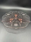 Vintage Pink Depression Glass Cake Stand Also Known As A 3foot Cake Plate 14”