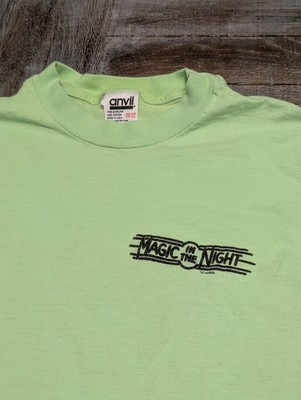 Vintage Magic In The Night Novelties Neon Green Shirt Size Men's Medium