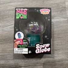 NeeDoh Squishmas Snow Globe Sensory Toy,  Teal Ages 3+