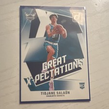 2024-25 Panini Donruss Tidjane Salaün Great X-Pectations #8 Charlotte Hornets