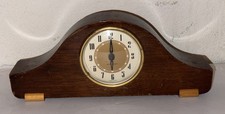 Vintage Seth Thomas Brown Wood Mantel Clock Mechanical Wind Up USA Made (NO KEY)