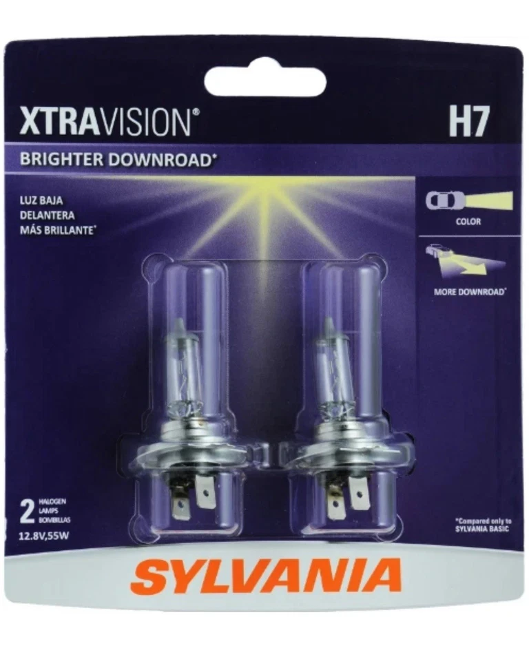 SYLVANIA - H7 XtraVision - High Performance Halogen Headlight (Contains 2 Bulbs) - Image 2 of 4