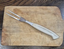 Set of 6 Vintage Acrylic Resin Handle Stainless Steel Dinner Forks in Box — listing 3