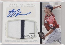 2015 Panini National Treasures College Century Silver 6/25 Brandon Koch Auto 0a6