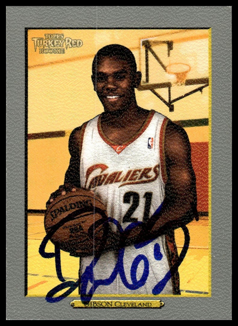2006-07 Topps Turkey Red #218 Daniel Gibson Signed Card Auto IP