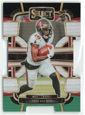 Trey Palmer RC 2023 Panini Select Black and Green Prizms Die Cuts Tampa Bay