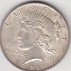 1922 Peace Silver Dollar – Ex Fine