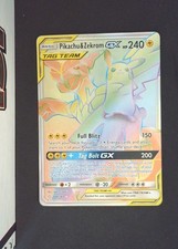 Pikachu & Zekrom-GX Pokemon SM - Team Up SM9 #184 Holo Rainbow Secret Rare on eBay