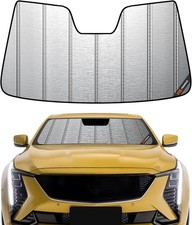 Windshield Sunshade for Cadillac CT5 2020-2025 Sedan Luxury/Sport, Metallic Si
