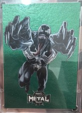 Venom 1/1 AP Sketch by DZE after Sienkiewicz 2021 Skybox Marvel Metal Universe